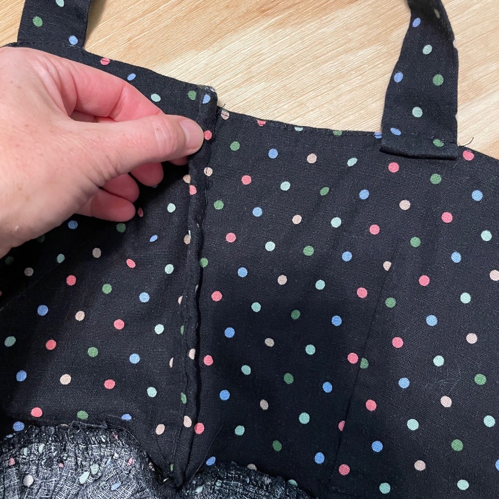 Collectif Polka Dot Dress with belt - altered smaller UK 10 Small - Picture 12 of 14